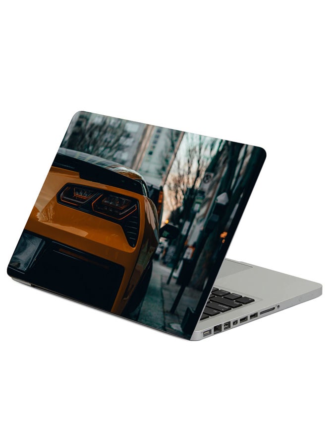 فاست برينت حافظة لابتوب بطبعة مشهد ومصباح سيارة خلفي متعدد الألوان