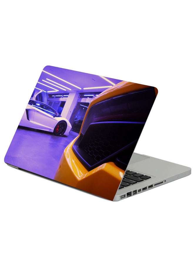 Car Sportscar Supercar Printed Laptop Sleeve Multicolour