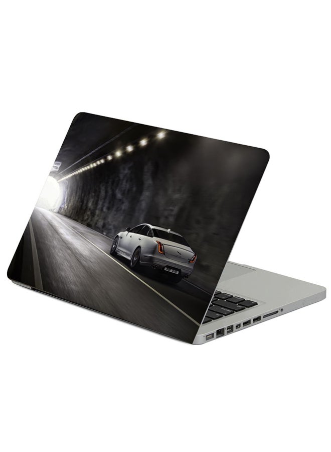 Fast Print Jaguar Xj Jaguar Movement Printed Laptop Sticker Multicolour