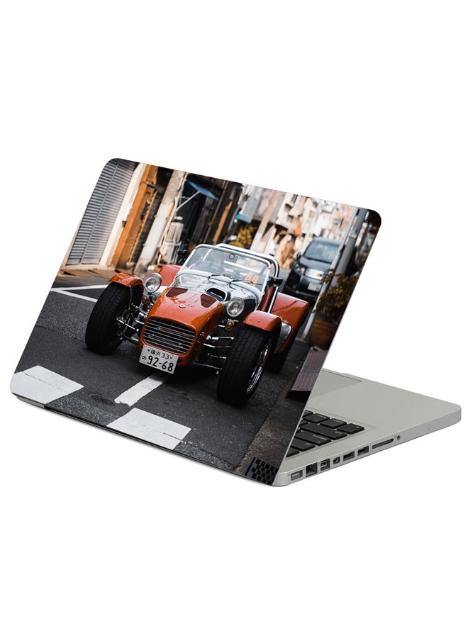 فاست برينت حافظة لابتوب بطبعة سيارة سباق متعدد الألوان