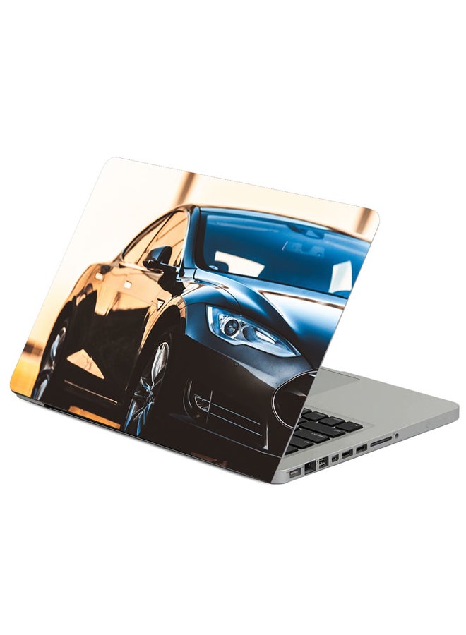 Tesla Model S Tesla Car Printed Laptop Sleeve Multicolour