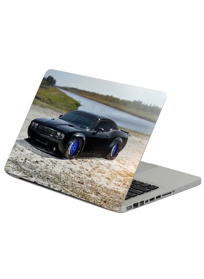 Fast Print Dodge Challenger Srt Printed Laptop Sleeve Multicolour