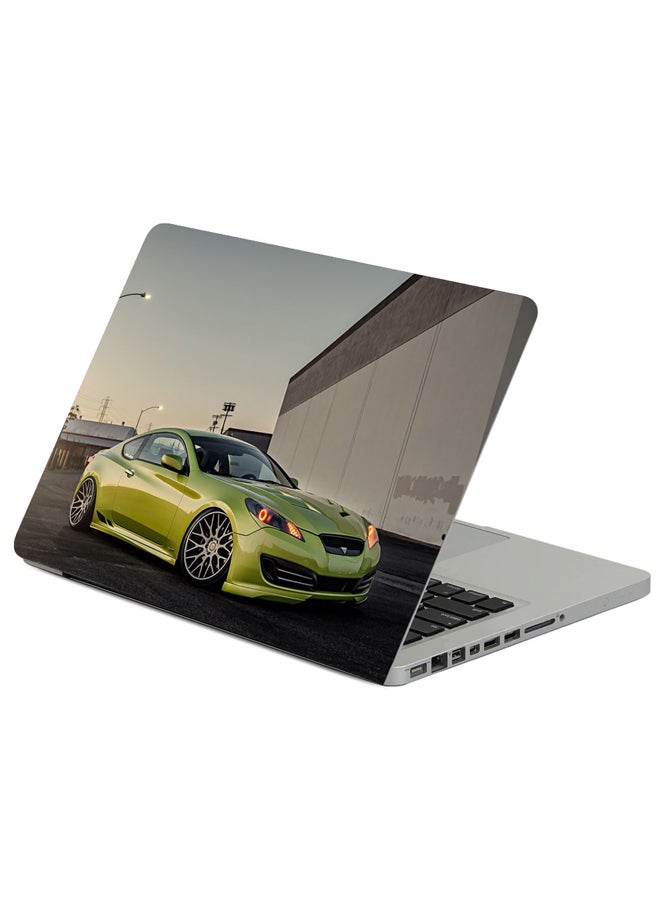 Green Hyundai Stance Printed Laptop Sleeve Multicolor