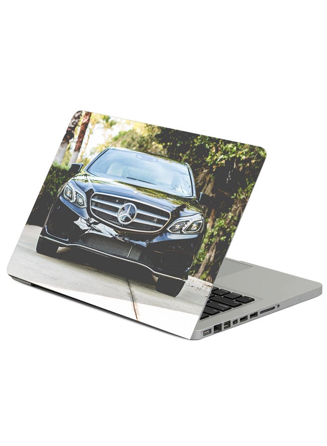 Fast Print Mercedes Benz Front View Logo Printed Laptop Sleeve Multicolour