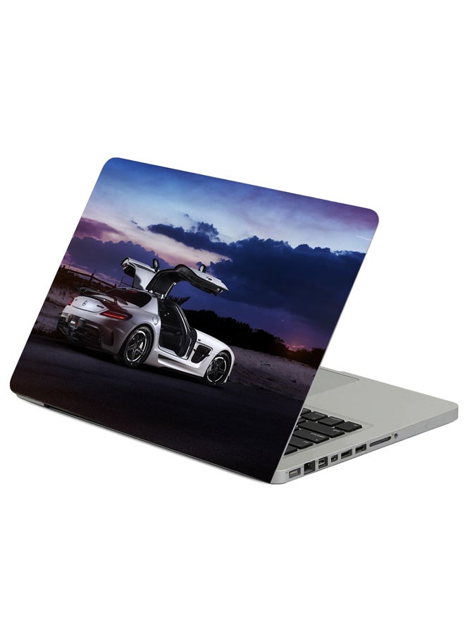 ملصق لابتوب بطبعة سيارة مرسيدس SLS بلاك سيريس من رينتيك متعدد الألوان