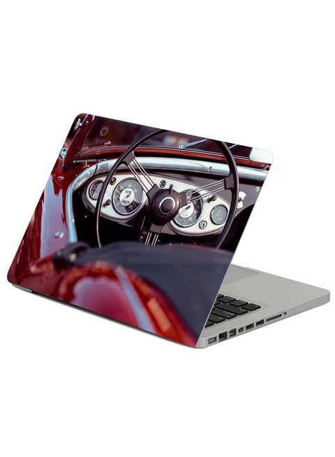 Oldtimer Convertible Speedometer Printed Laptop Sleeve Multicolour