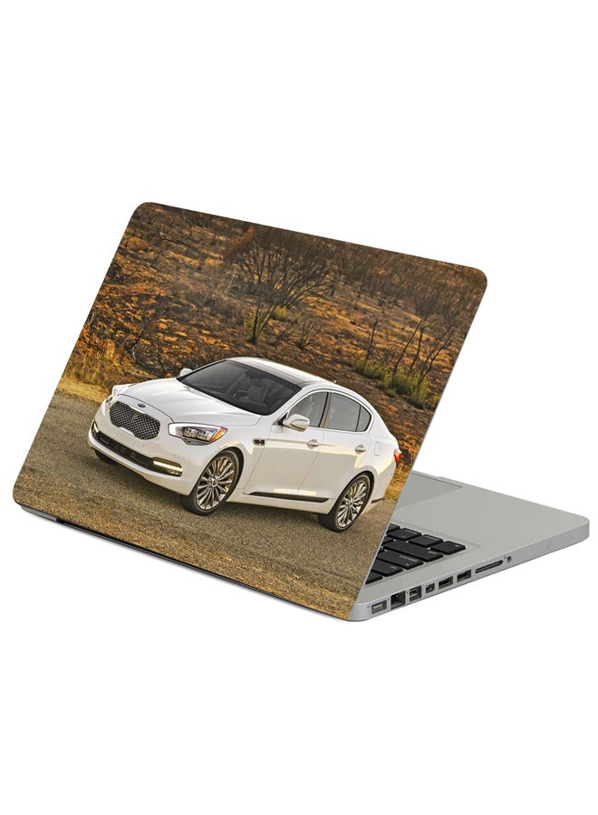Fast Print Sedan Premium Class Kia Printed Laptop Skin Cover Multicolour 