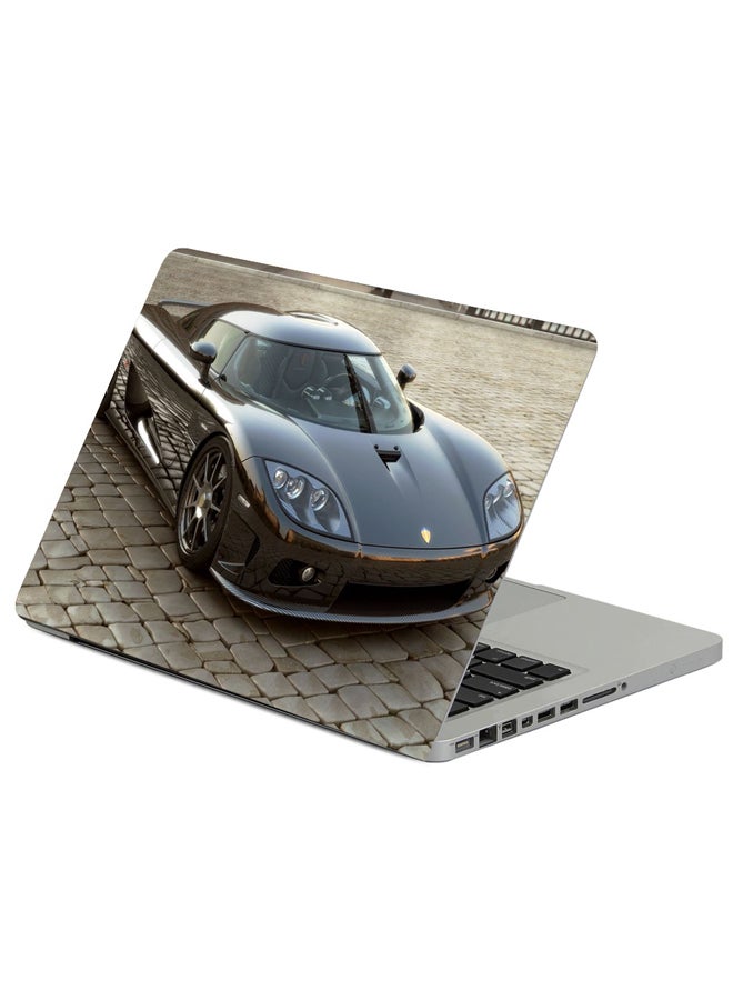 Fast Print Koenigsegg CCX Front View Printed Laptop Sticker Multicolour