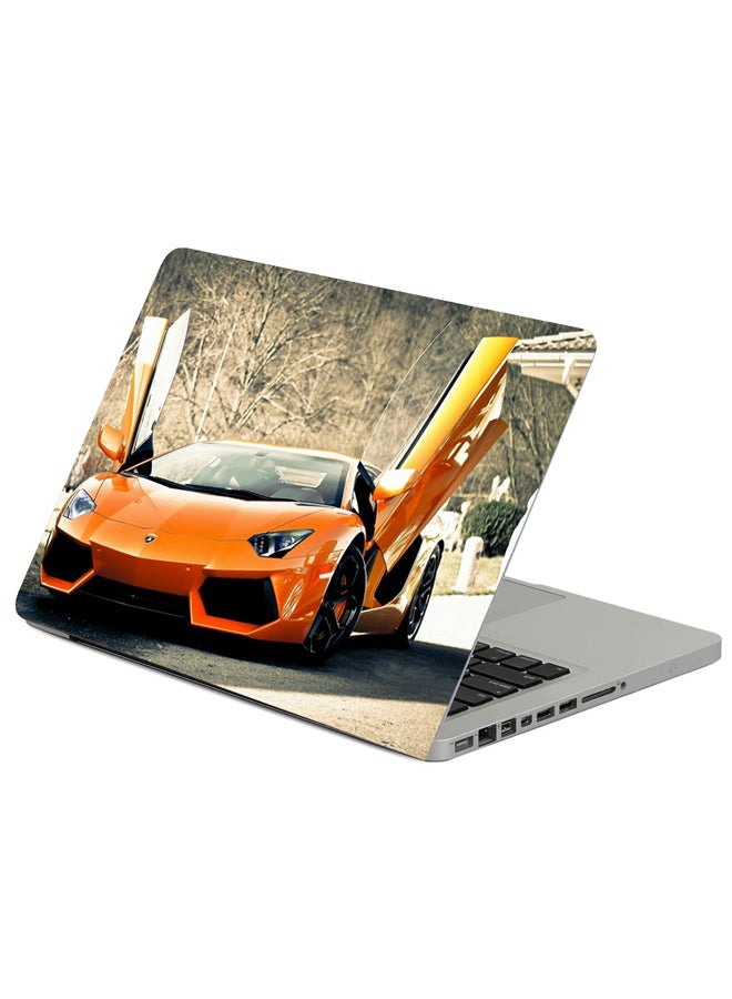 Doors Style Car Printed Laptop Sleeve Multicolour