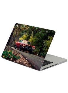 Machine Red Retro Printed Laptop Sleeve Multicolour
