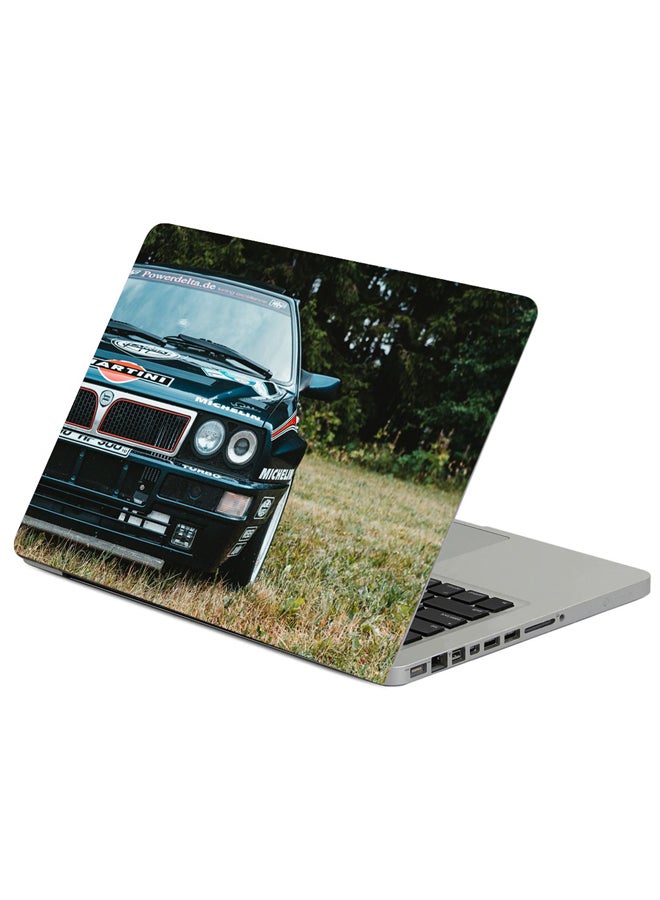 Sports Car Front View Printed Laptop Sleeve Multicolour