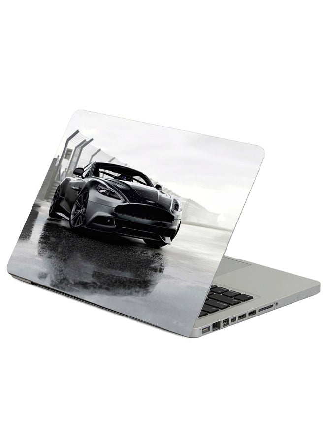 Fast Print Aston Martin Sports Car Race Printed Laptop Sleeve Multicolour
