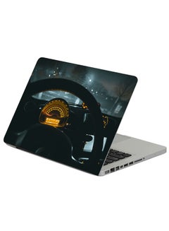 Fast Print Speedometer Car Steering Wheel Printed Laptop Sleeve Multicolor 