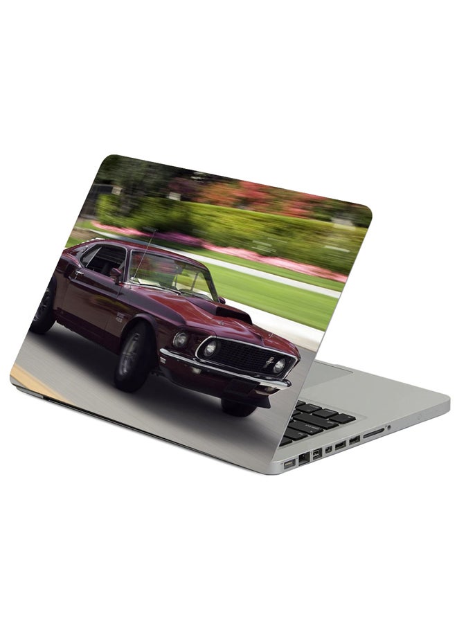 Fast Print Muscle Car 1969 Ford Boss Printed Laptop Sleeve Multicolor