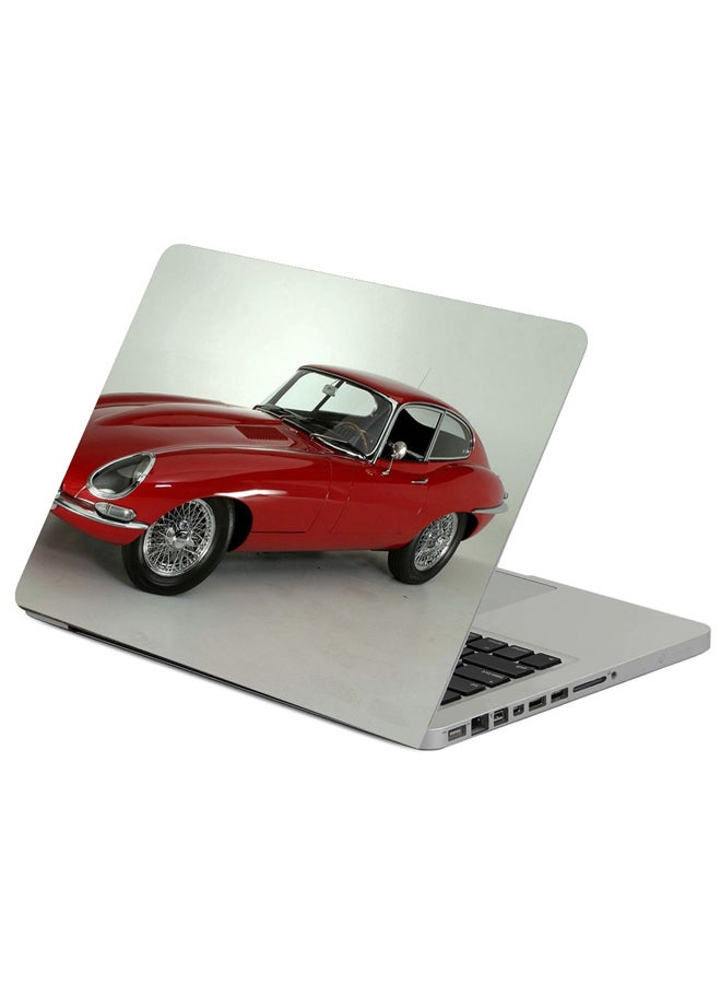 Fast Print 1961 E Type Jaguar Printed Laptop Sleeve Multicolor
