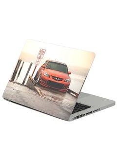 Mazda Red Front View Printed Laptop Sleeve Multicolor