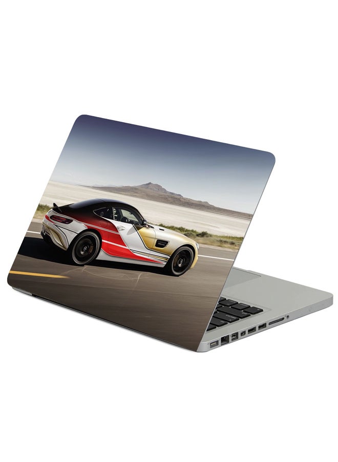 حافظة لابتوب بطبعة سيارة مرسيدس أيه إم جي جي تي متعدد الألوان