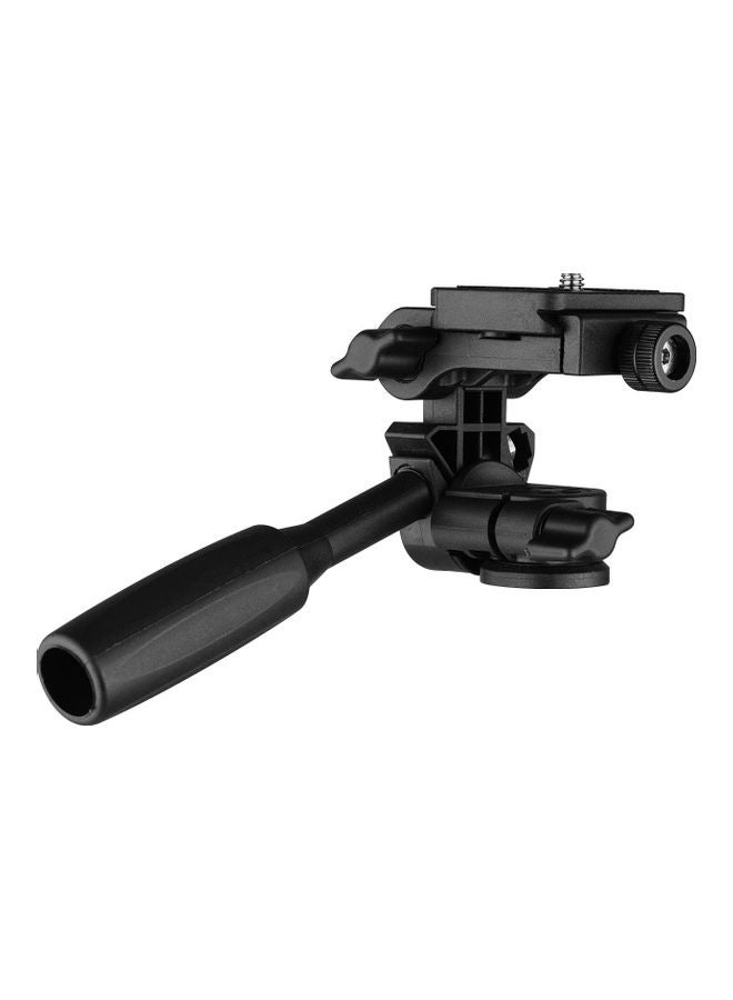 Generic 3-Way Pan Tilt Head Mount Black  - Image 1