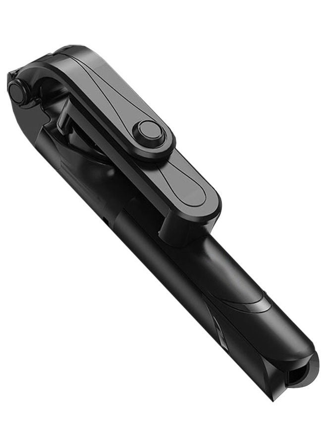 Multifunctional 2-In-1 Selfie Stick Tripod Stand Black - Image 1