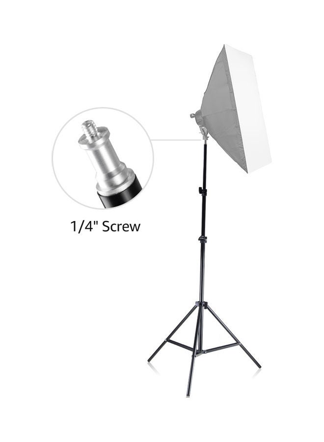 3-Section Photography Light Stand Black  - Image 3