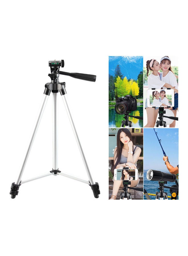 Generic 3-Section Tripod Stand Silver/Black  - Image 2