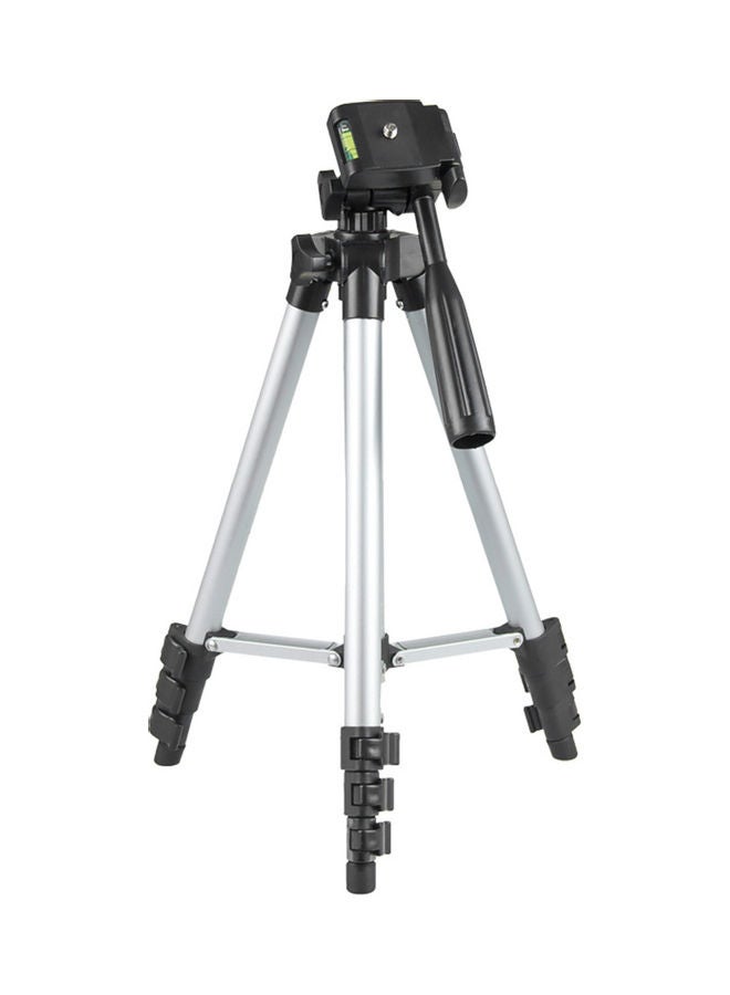 4-Section Tripod Stand Silver/Black - Image 1