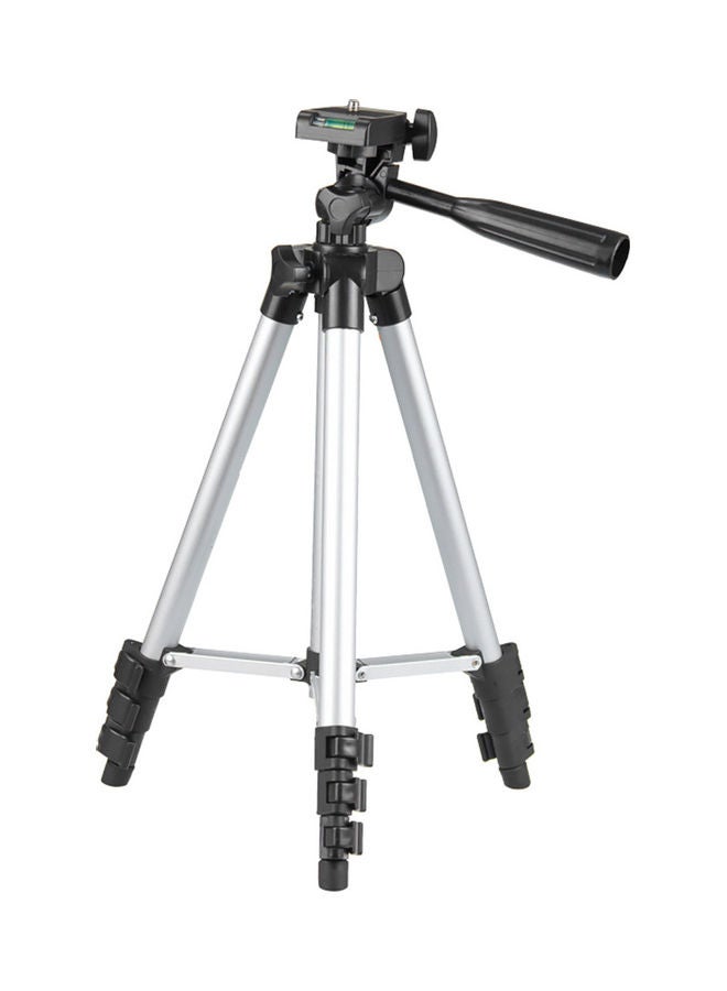 4-Section Tripod Stand Silver/Black - Image 4