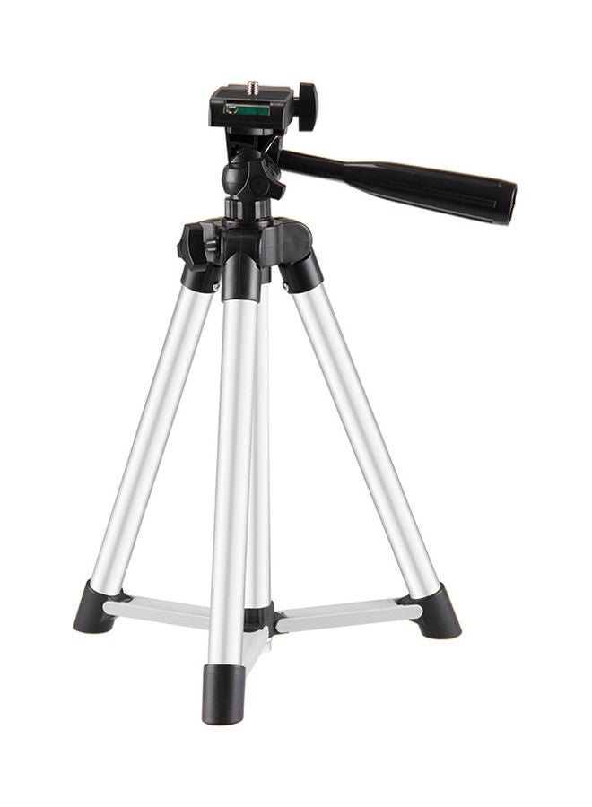 Hight Adjustable Tripod Stand Silver/Black - Image 1