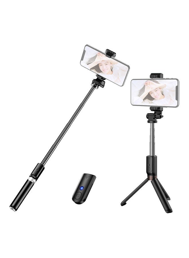 Multifunctional 2-In-1 Selfie Stick Tripod Stand Black/Silver - Image 2