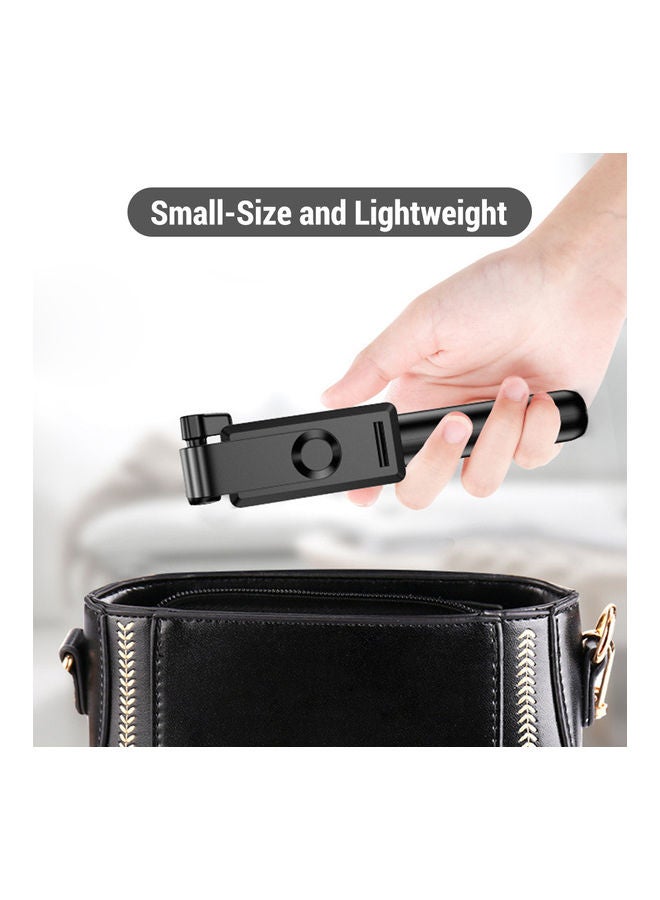 Multifunctional 2-In-1 Selfie Stick Tripod Stand Black/Silver - Image 4