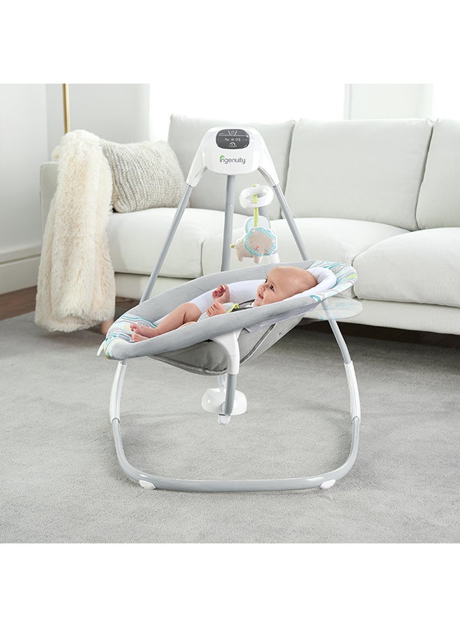 ingenuity Simple Comfort Cradling Swing - Everston - Image 4