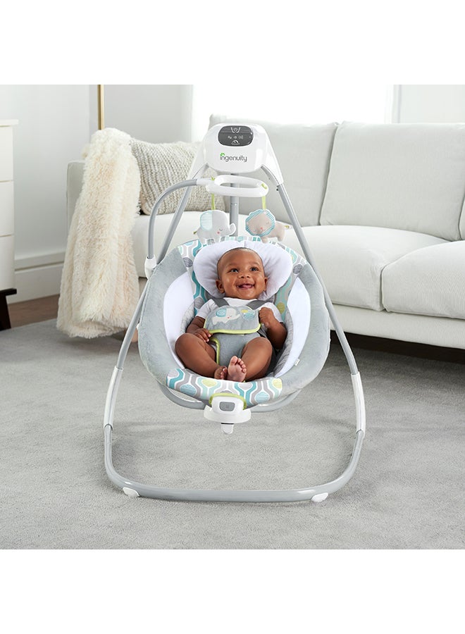 ingenuity Simple Comfort Cradling Swing - Everston - Image 5