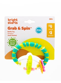 Bright Starts Grab And Spin Rattle With Teether Toy  - Image 2