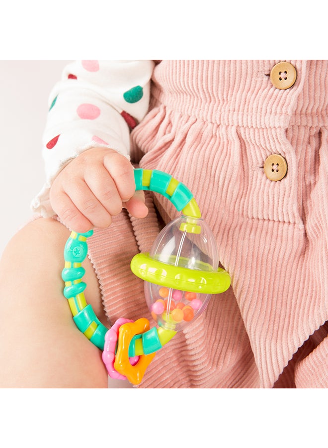 Bright Starts - Grab And Spin Rattle With Teether Toy - Image 1