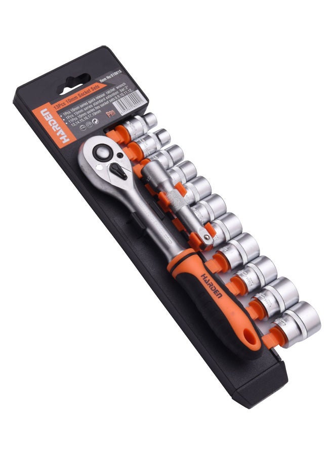 هاردن طقم مقابس مكون من 13 قطعة فضي/برتقالي/أسود