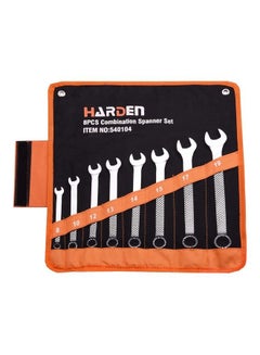8-Piece Combination Spanner Set Silver