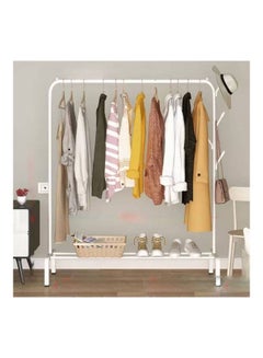 Generic Clothes Organizer And Metal Stand White 110x40x150cm  - Image 2