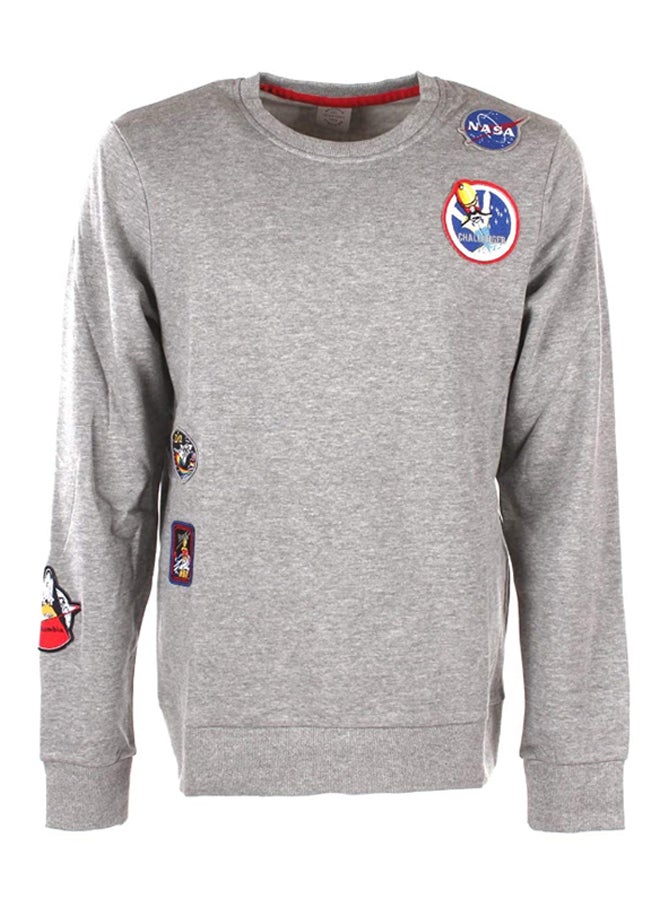 Nasa Long Sleeve Sweatshirt Grey