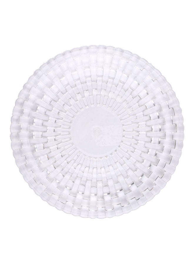 1-Piece Plastic Tray Transparent 35cm  - Image 1