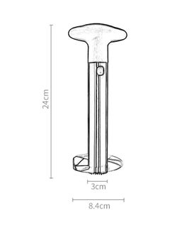 Generic Pineapple Cutter Corer Black 24 x 10 x 10cm  - Image 3