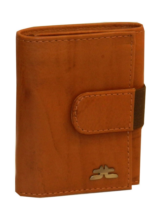 LAVERI LEATHER - Designer Trifold Wallet Brown - Image 1