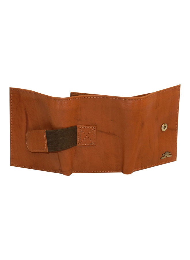 LAVERI LEATHER - Designer Trifold Wallet Brown - Image 1