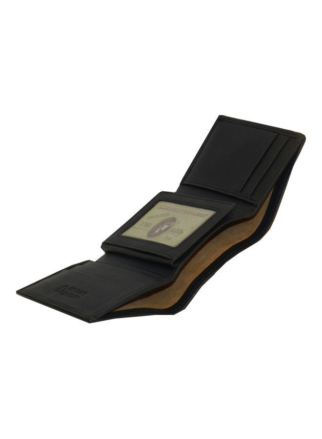 LAVERI LEATHER - Designer Trifold Wallet Black - Image 1