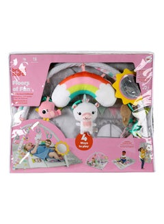 Bright Starts Floors Of Fun Activity Gym And Dollhouse 69.6x8.89x58.42cm  - Image 1