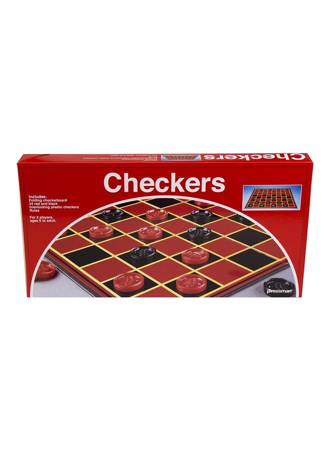 Pressman Checkers Folding Board  - Image 1