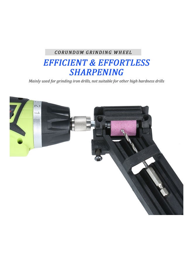 Generic Drill Bit Sharpener With Wrench Black 21x3.6x8cm  - Image 2