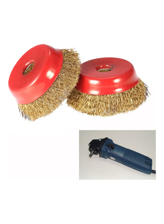Rotary Steel Wire Brush For Angle Grinder Multicolour - Image 3