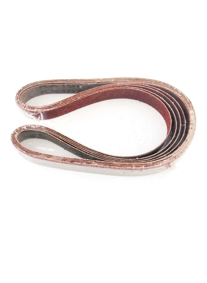 10-Piece Abrasive Sanding Belts Brown  - Image 3
