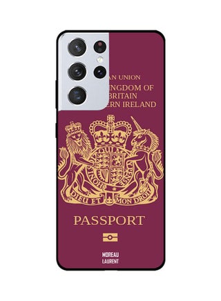 Protective Printed Case Cover For Samsung Galaxy S21 Ultra Burgundy - v1610955691/N43690186A_1