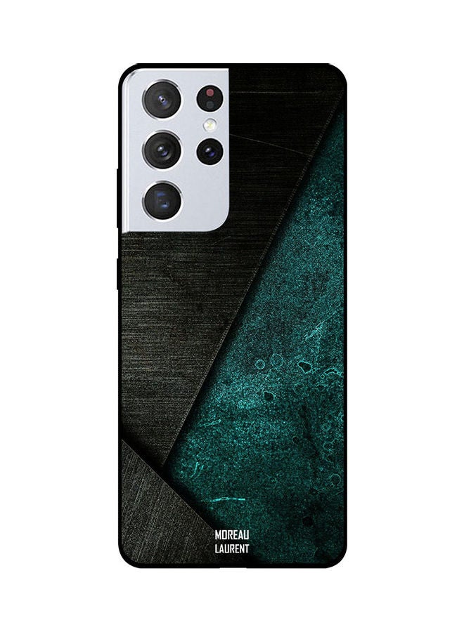 Moreau Laurent Protective Printed Case Cover For Samsung Galaxy S21 Ultra Black/Green  - Image 1